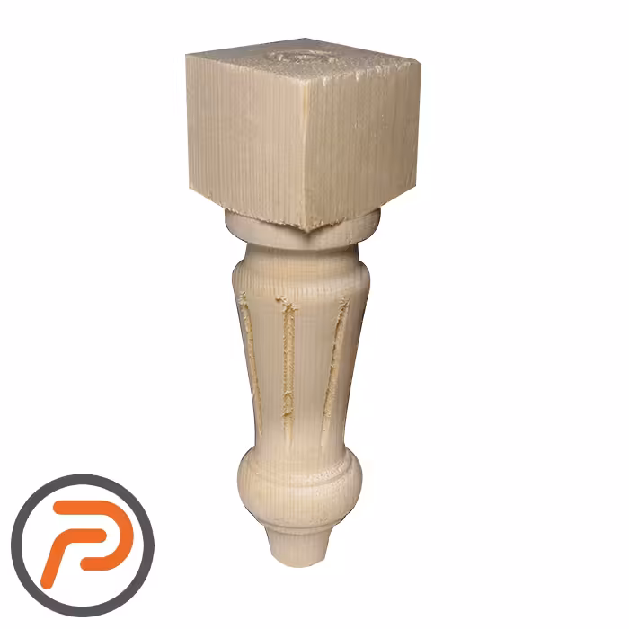 پایه چوبی T خطدار 20 سانتیمتر