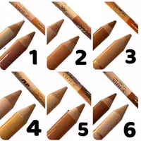 6 عدد کانتور مدادی دو سر 4 کاره کانسیلر کانتور  محو ابرو مداد ابرو در 6 شماره  کانسیلر چشم مداد محوابرو کانتورینگ رژگونه