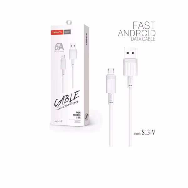 کابل تبدیل USB به microUSB ترانیو مدل S13-V طول 1 متر