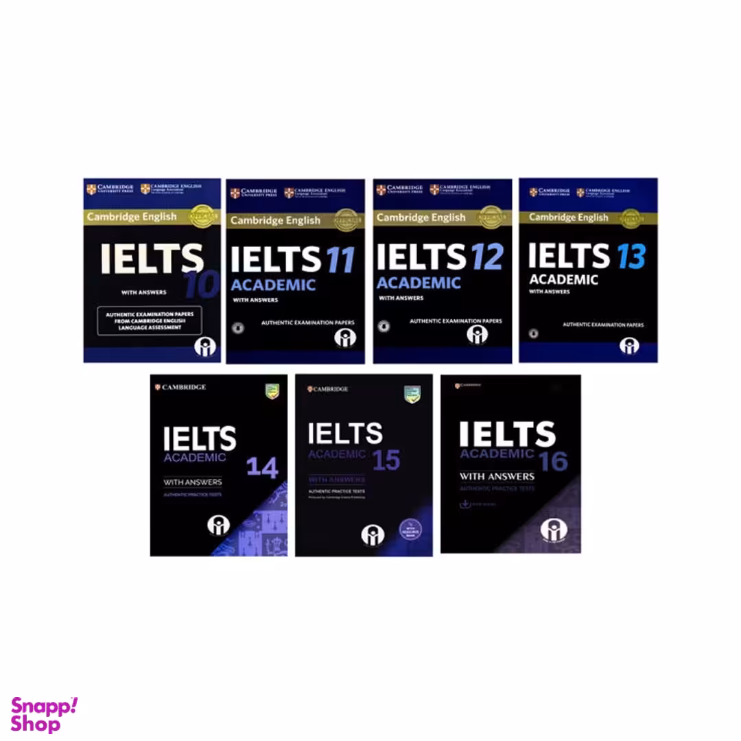 کتاب IELTS Academic Cambridge اثر جمعی از نویسندگان انتشارات الوندپویان جلد 10 تا 16