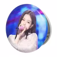 آینه جیبی خندالو طرح جنی بلک پینک Black Pink مدل تاشو کد 14079