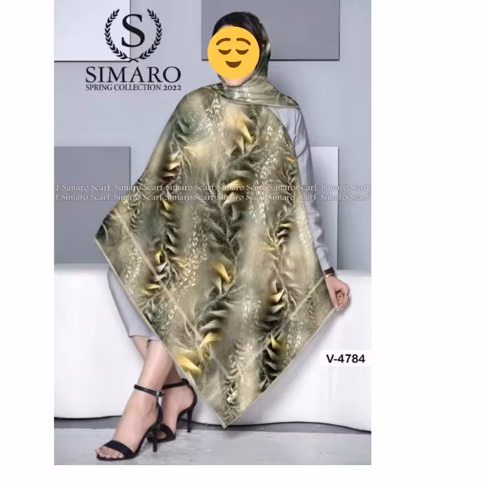 روسری نخی دست دوز کیفیت اعلا قواره  140