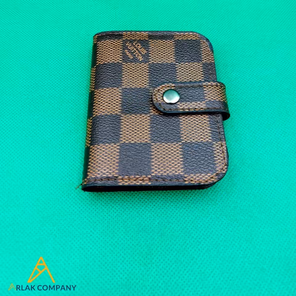 جا کارتی چرمی چهارخونه