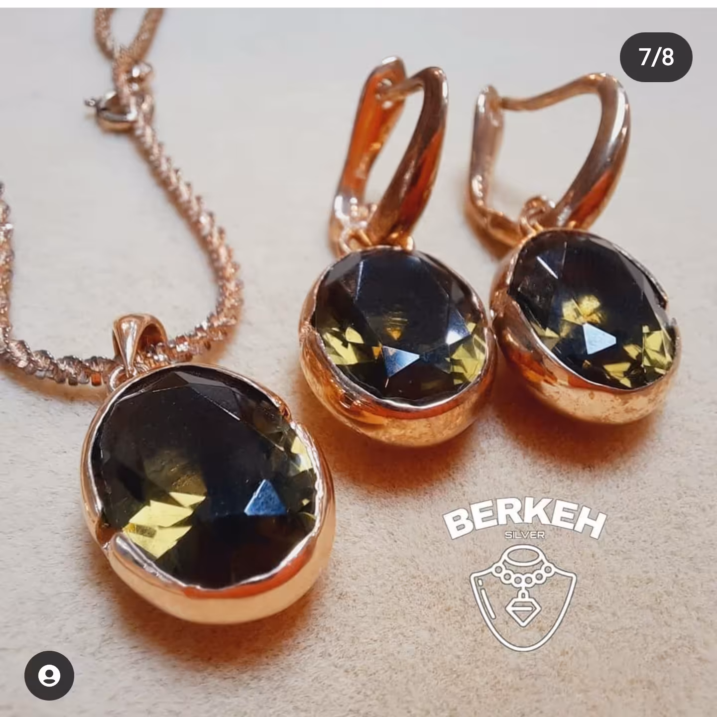 نیم ست نقره با عیار 925 ایتالیایی