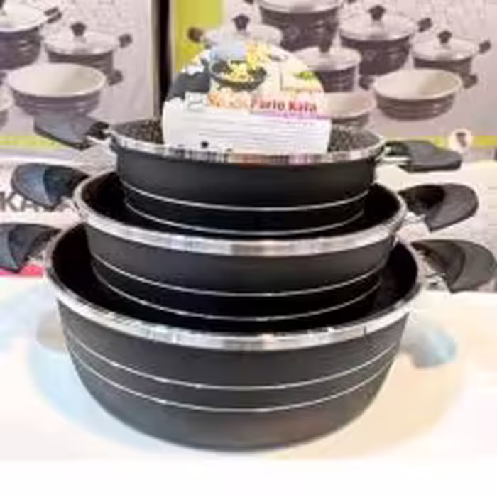 ست تابه 3 پارچه مدل دودسته زنبوری فورج پرتوکالا