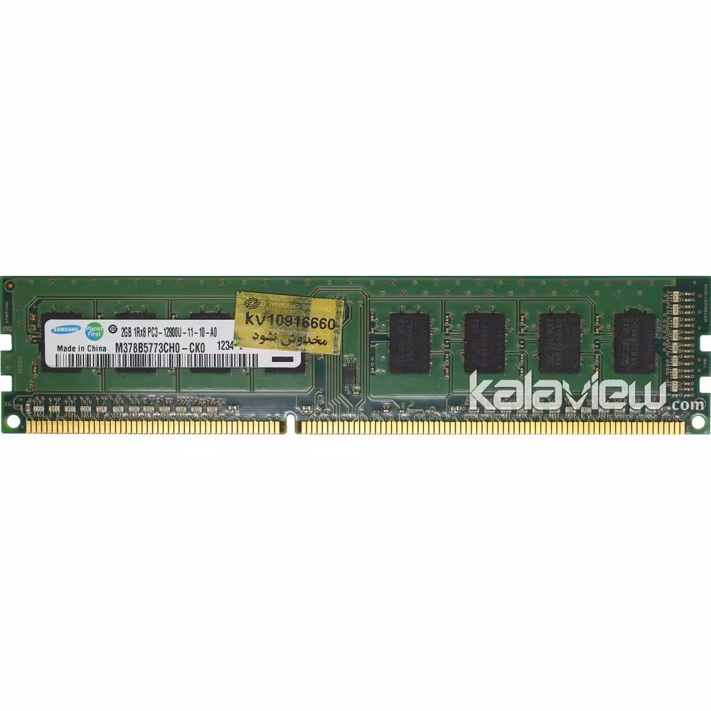 رم کامپیوتر سامسونگ 2GB مدل DDR3 باس 1600MHZ-12800 چین CN M378B5773CH0-CK0 1234 تایمینگ CL11