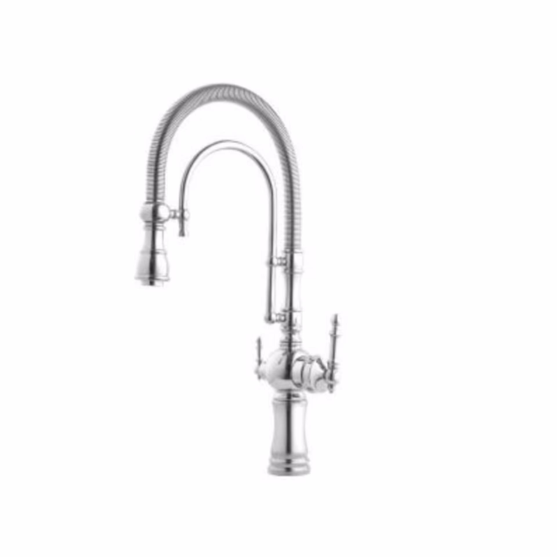 شیر ظرفشویی فنری دومنظوره کروم