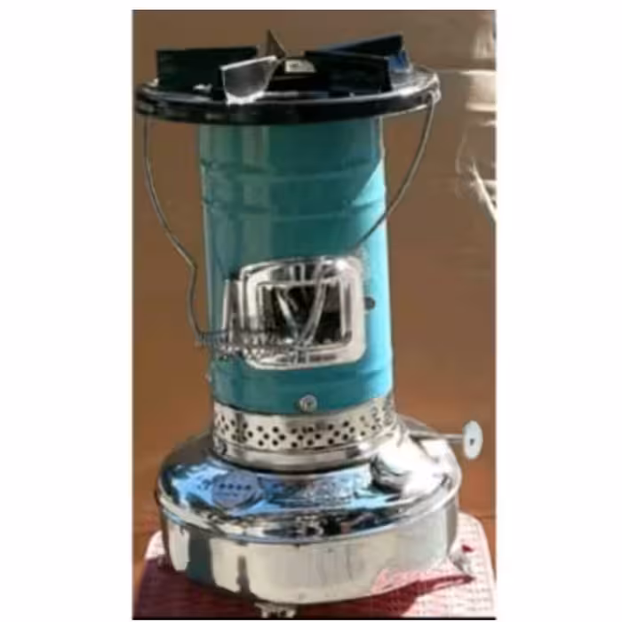 بخاری نفتی قدیمی پایه استیل 