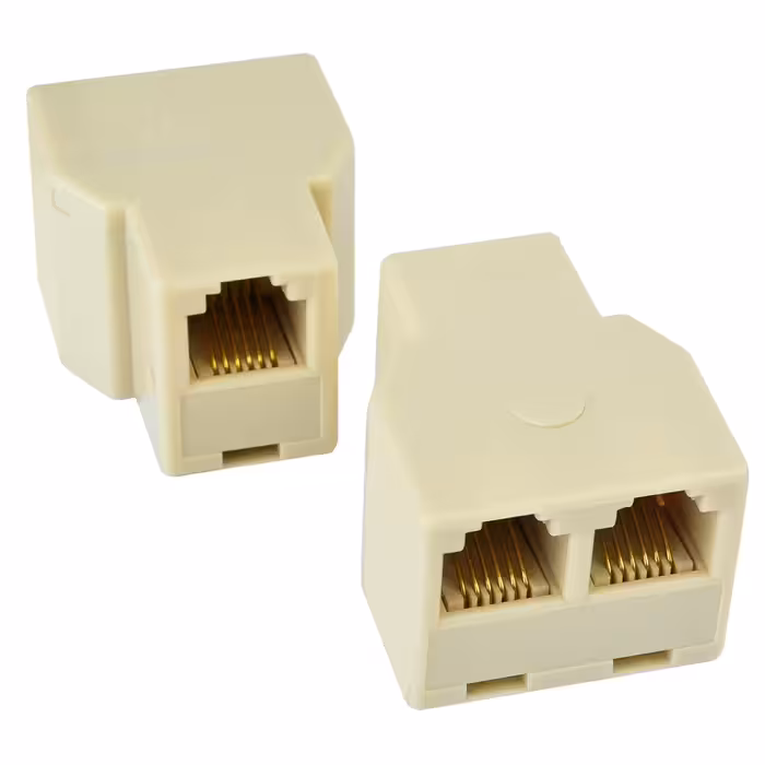 سوکت تبدیل یک به دو شبکه RJ45