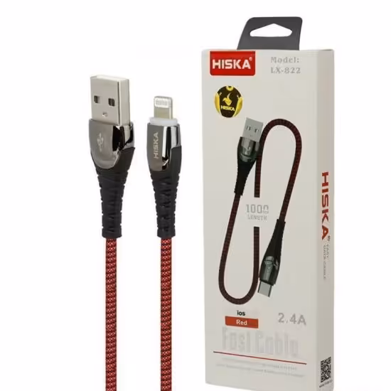 کابل آیفون (Lightning) هیسکا (HISKA) طول 1 متر مدل LX-822


