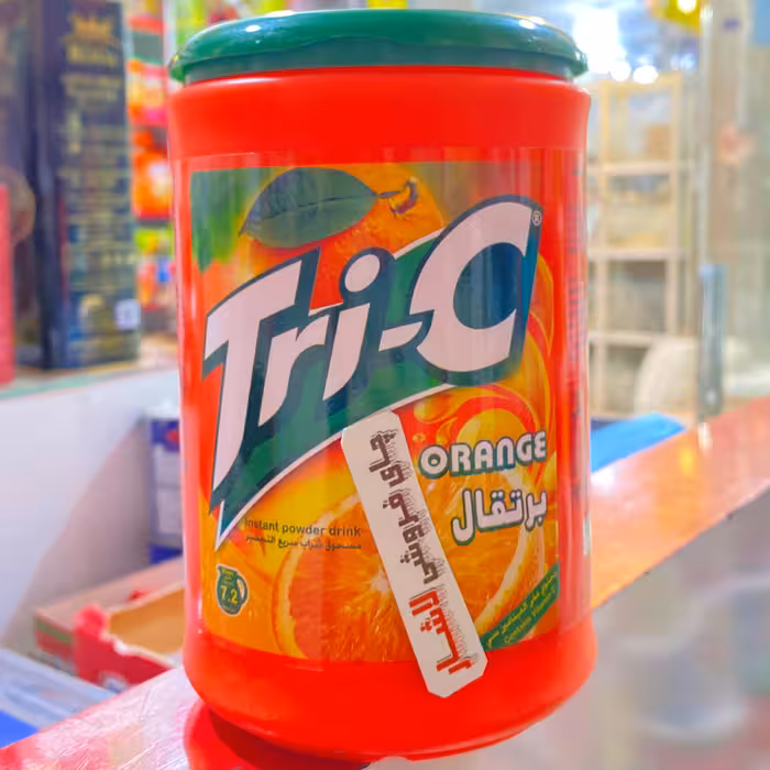 پودر شربت ترایسی خارجی طعم پرتقال 900گرمی