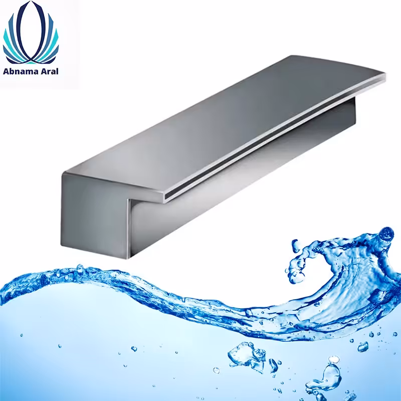 ابنما استخری مدل پرده اب ساده وزن سنگین طول 120 سانتی متر