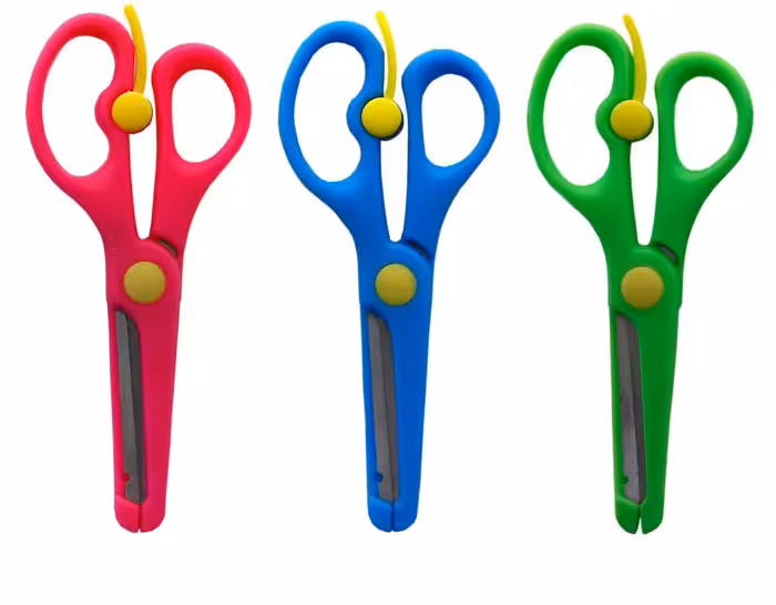 قیچی ساده غلاف دار فلزی کد:2196