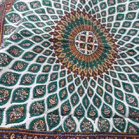 رومیزی و سفره قلمکار اصلی اصفهان درجه یک   صد در صد پنبه   رنگ ثابت قابل شستشو تضمینی هست 