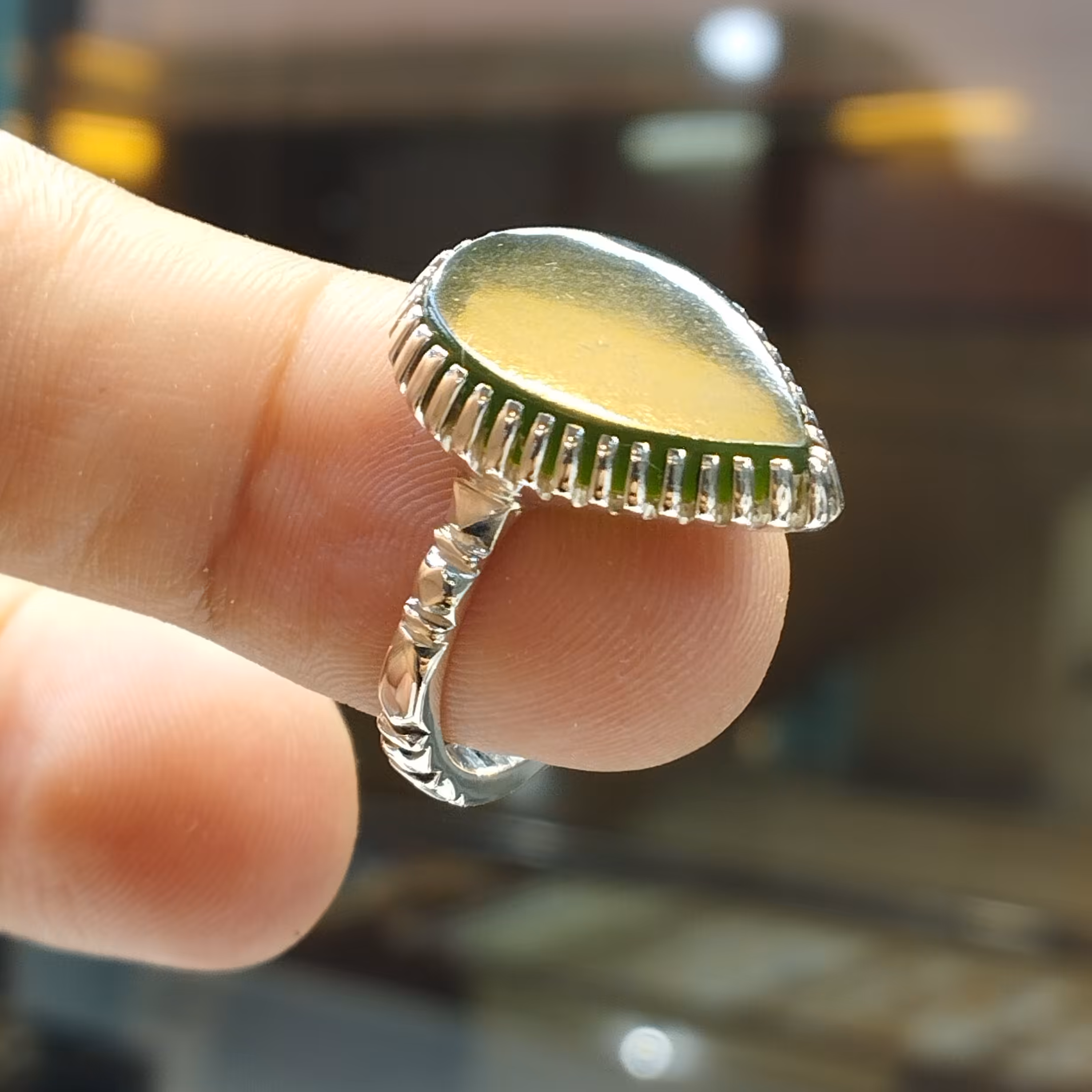 انگشتر  یشم