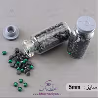 نگین DMC حرارتی هشت ضلعی سبز تیره 5 میل