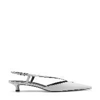 کفش پاشنه کلاسیک سفید زنانه 5FX پوست اورجینال Nine West