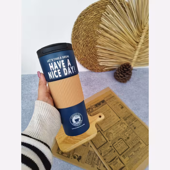 تراول ماگ دور سیلیکونی 600میل