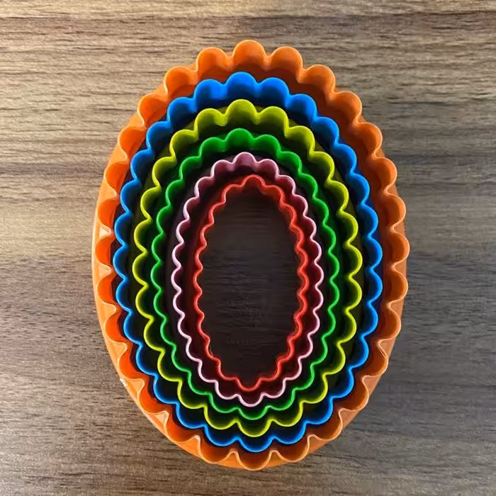 کاتر بیضی دالبر 5 تایی پلاستیکی