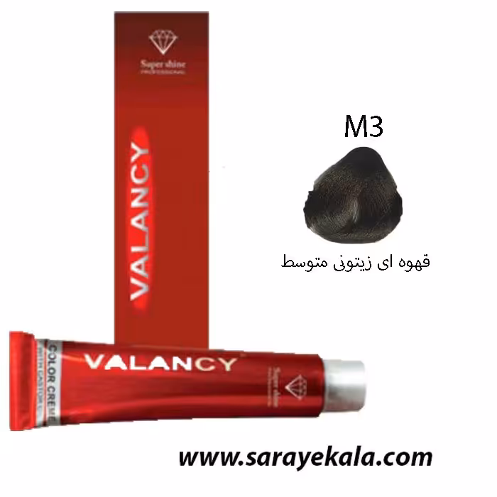 ولنسی رنگ مو M3 قهوه ای زیتونی متوسط