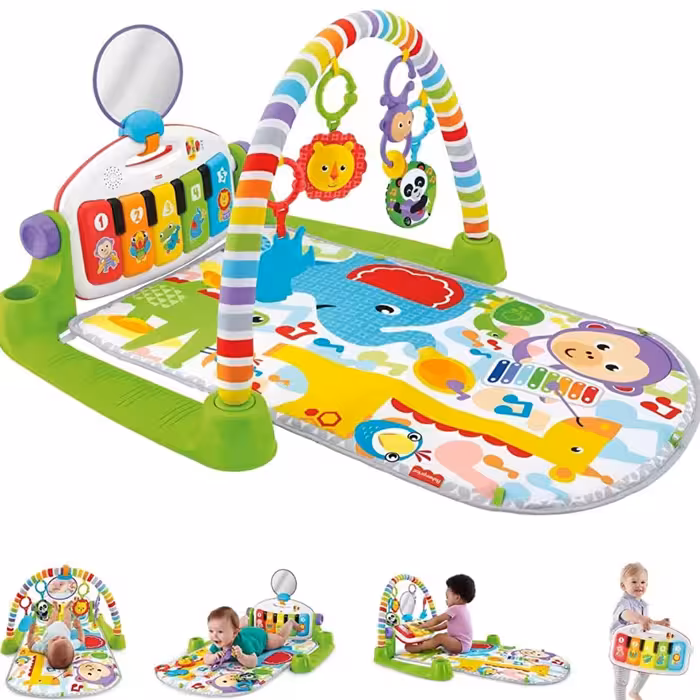 تشک بازی پیانودار کودک اورجینال فیشر پرایس آمریکایی 0تا 36 ماه Fisher price  