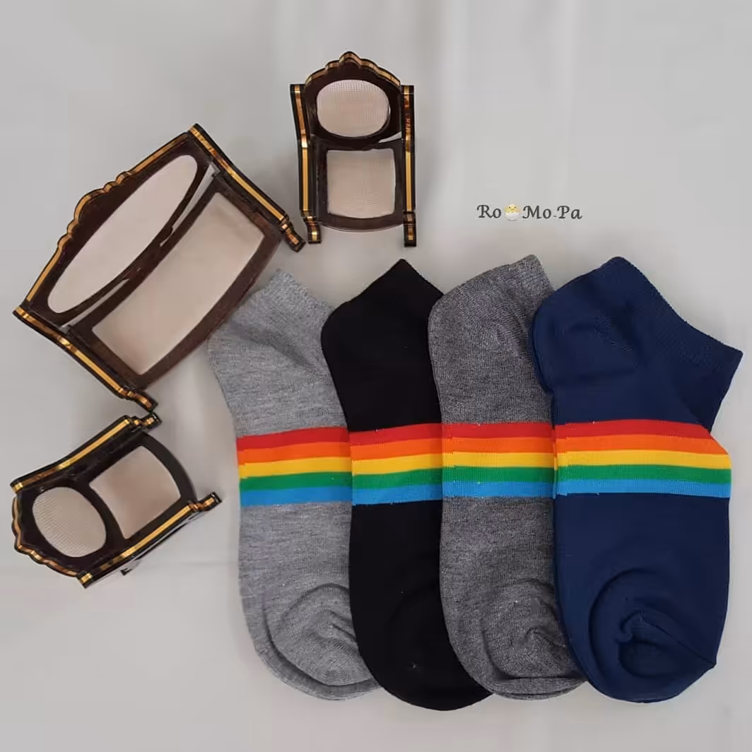 جوراب مچی رنگین کمانی