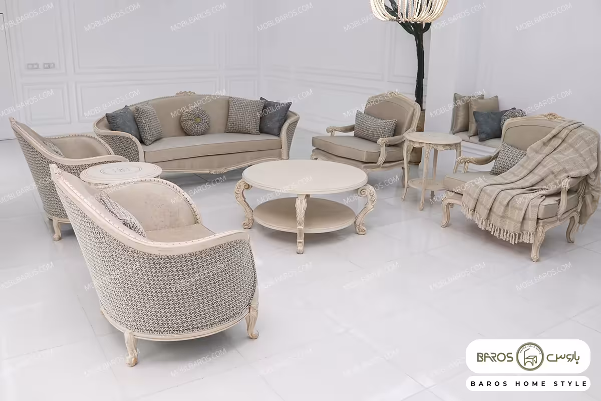 مبل نئوکلاسیک ایتالیایی لورنزو کد 11