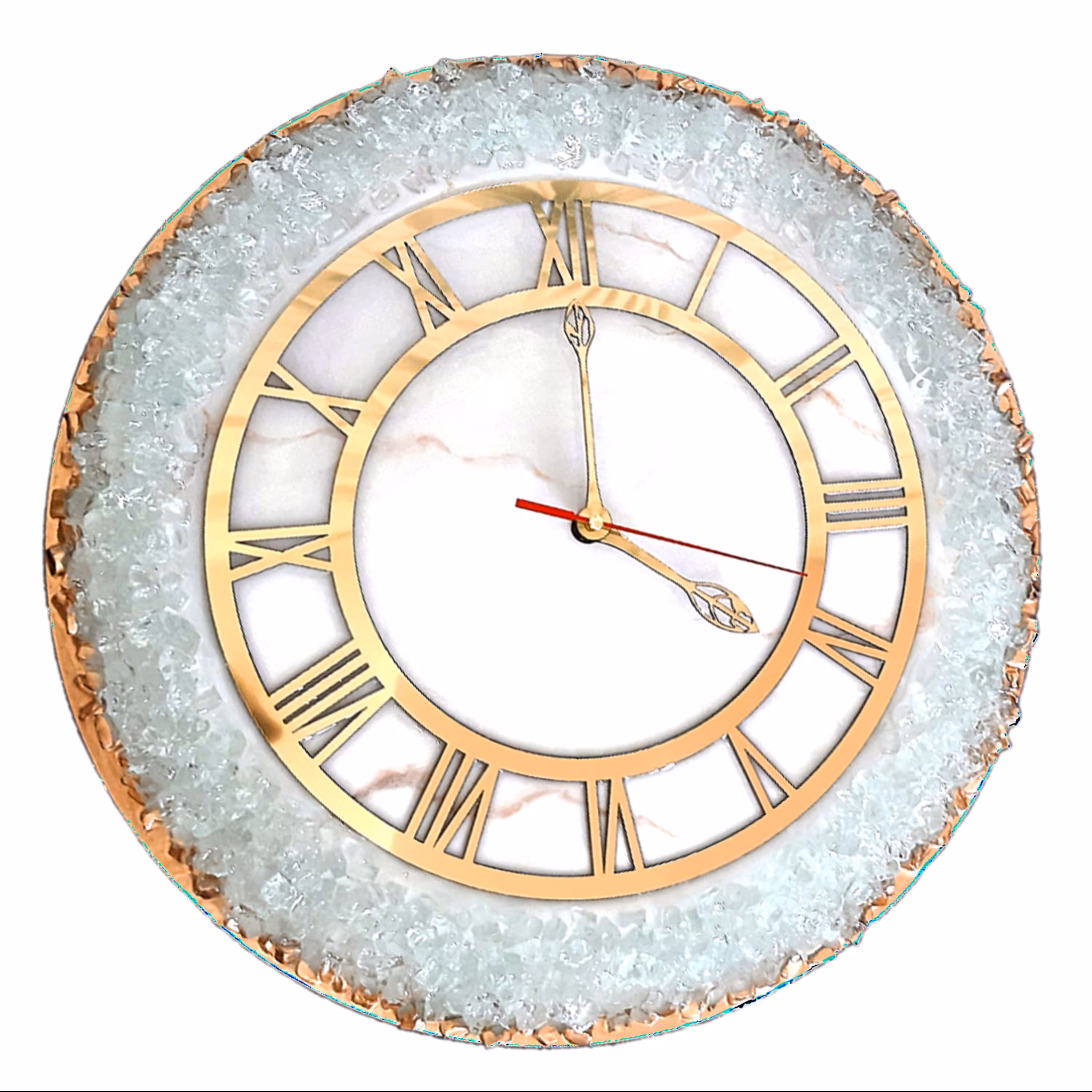 ساعت دیواری رزینی طرح عروس