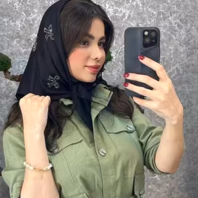 مینی اسکارف اسلم نگینی طرح پاپیون