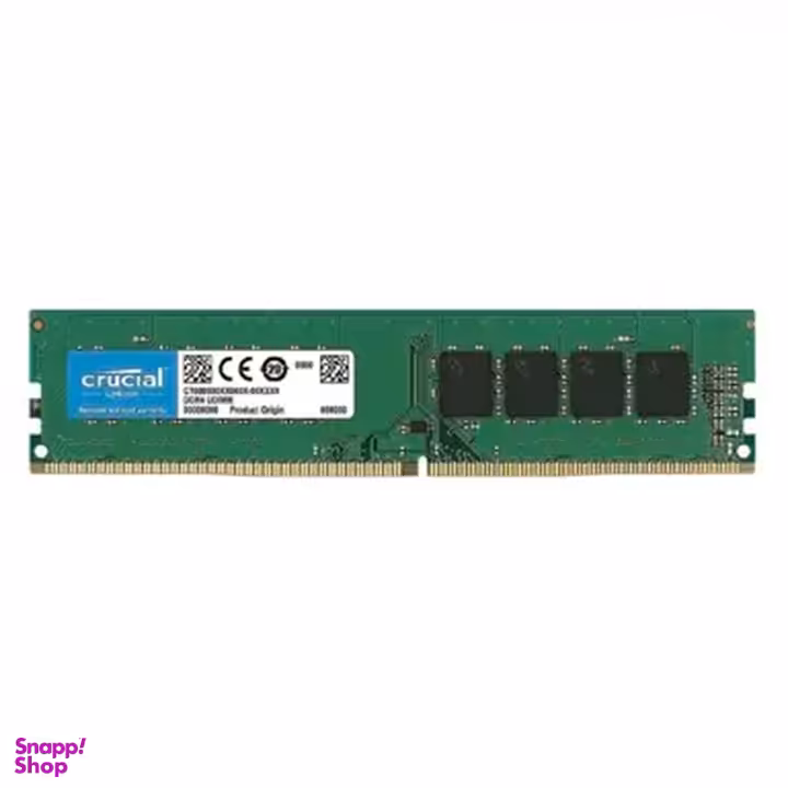 رم دسکتاپ DDR4 تک کاناله 3200 مگاهرتز CL22 کروشیال مدل PC4-25600 ظرفیت 32 گیگابایت