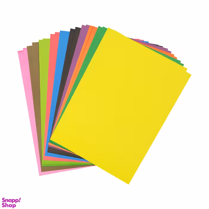 مقوا رنگی کد 04 سایز 24x34 بسته 20 عددی