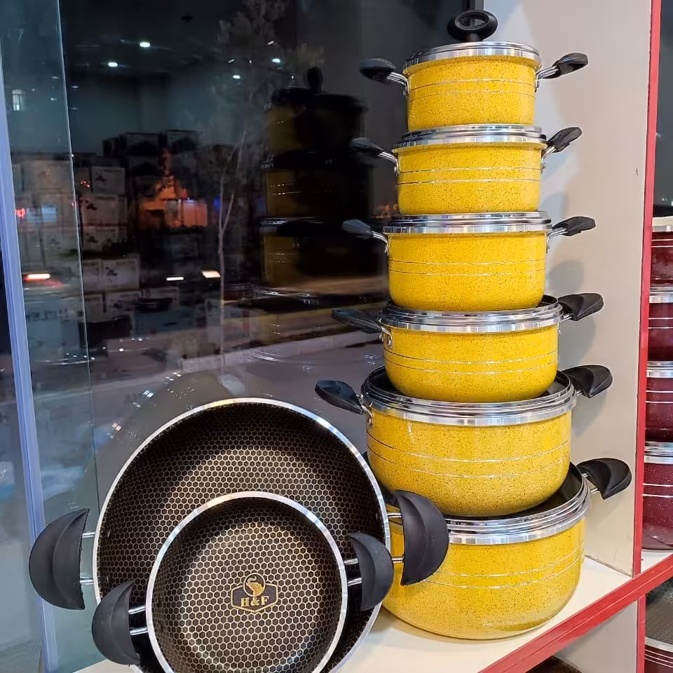 سرویس قابلمه گرانیتی 14پارچه هلنا