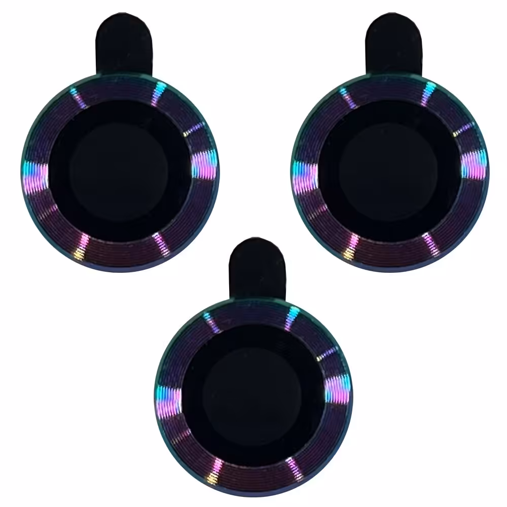 محافظ لنز دوربین رنگین کمانی گوشی موبایل اپل Iphone 11 Pro - 11 Pro Max - 12 Pro