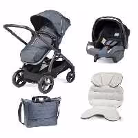 ست کالسکه به همراه پد نوزادی کریر و ساک لوازم پگ پرگو مدل Peg-Perego Ypsi Luxe Mirage