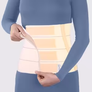 شکم بند پل دار (کرم) Adjustable Elastic Abdominal Binder