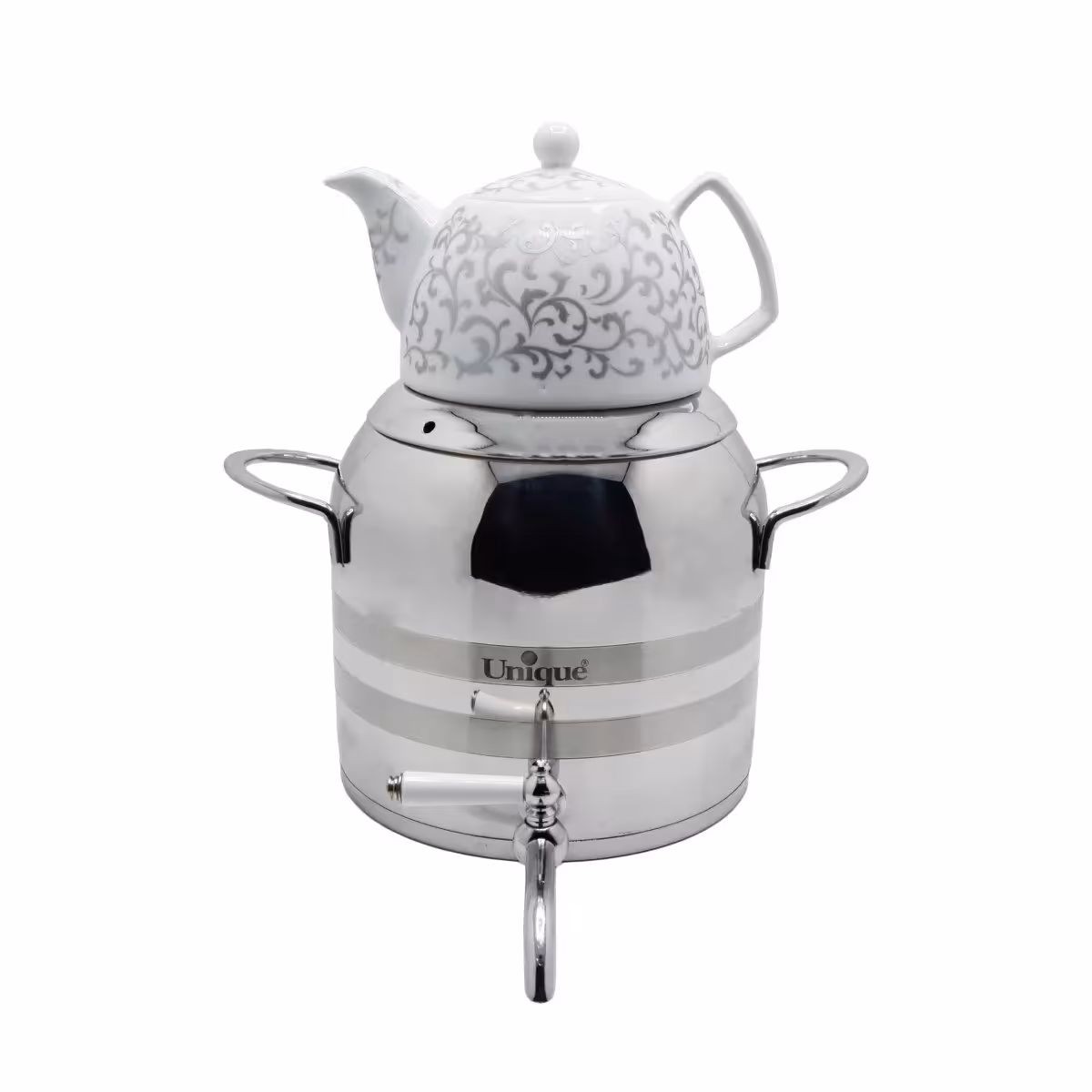 ست کتری و قوری یونیک مدل شیردار کد 7278S