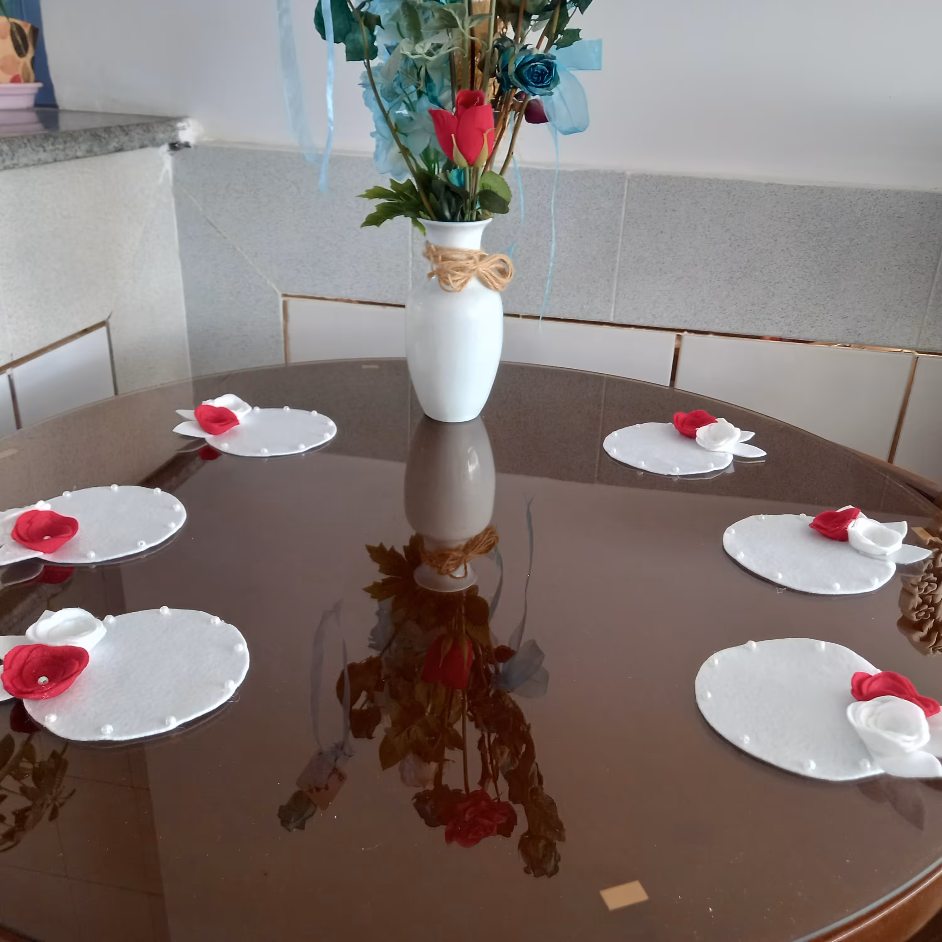 هفتسین نمدی طرح رز  عروس  تخفیف ویژه به مناسبت عید نوروز