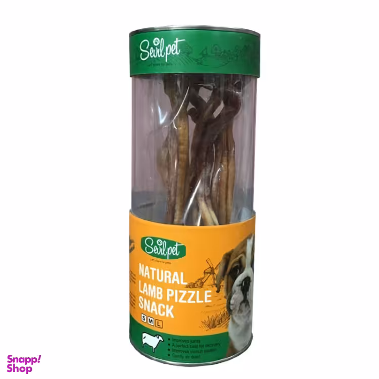 تشویقی سگ سویل پت مدل Lamb Pizzle وزن 100 گرم