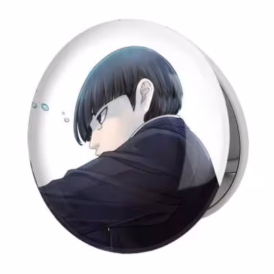 آینه جیبی خندالو طرح شییکو انیمه موب سایکو Mob Psycho 100 مدل تاشو کد 24484