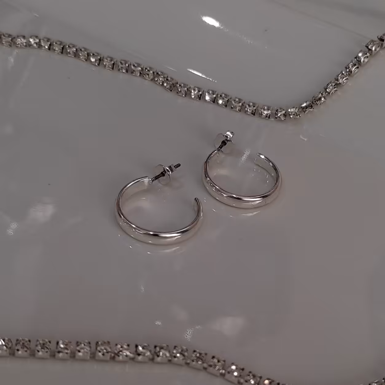 گوشواره حلقه ای استیل