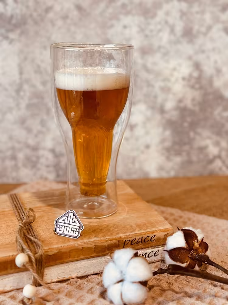 ماگ پیرکس دوجداره طرح بطری کد001297