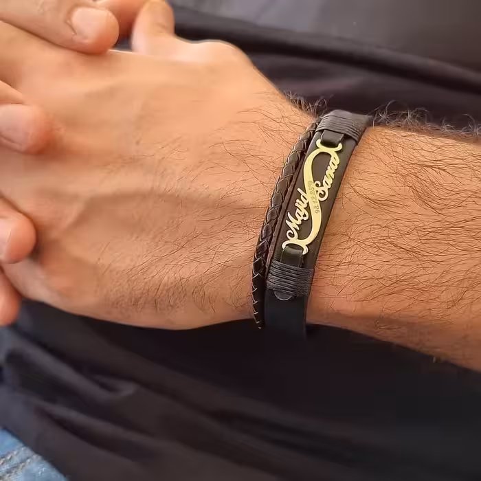 دستبند با پلاک سفارش غیر قابل لغو