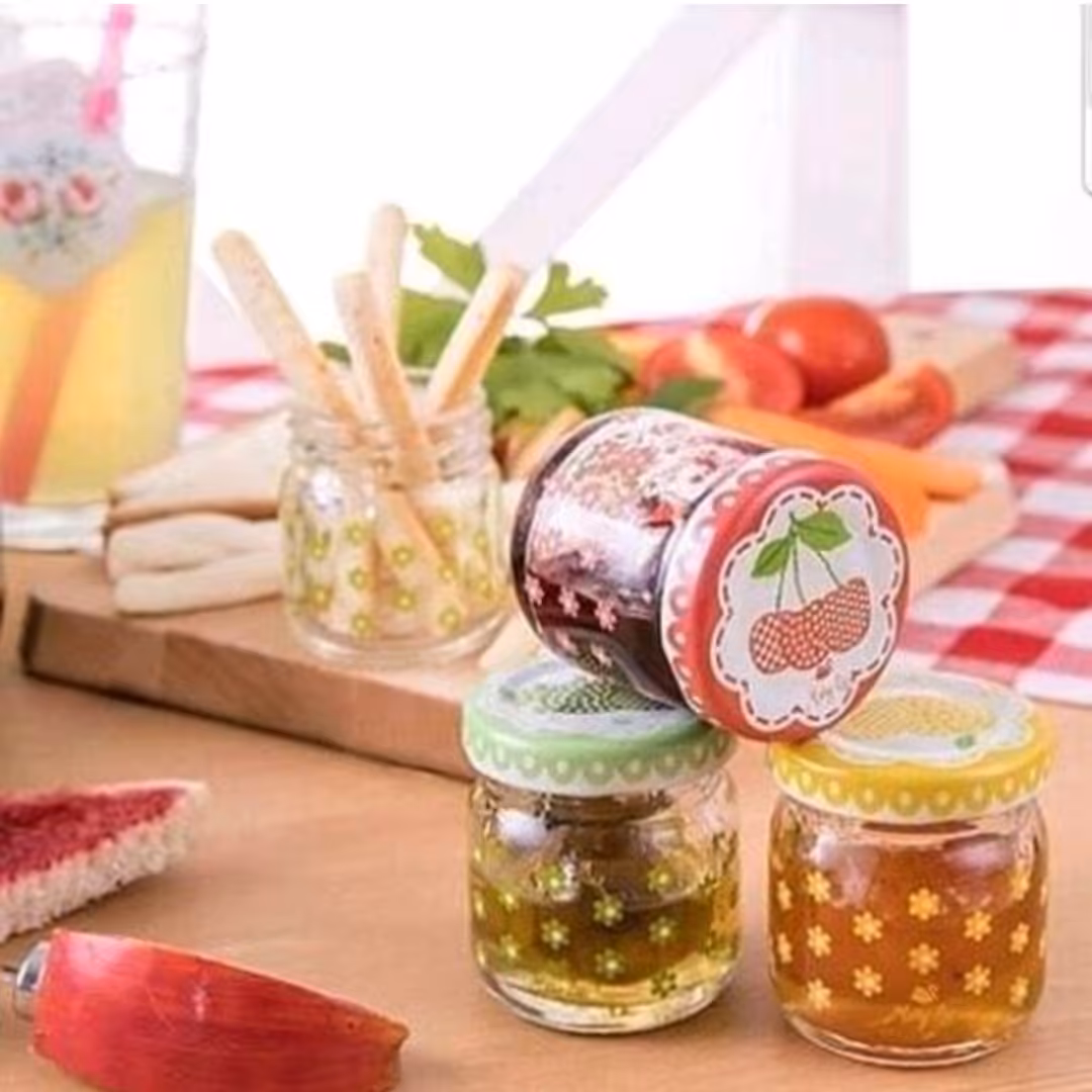 بانه نقلی  شیشه ای طرح میوه پک دو عددی