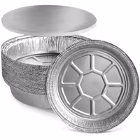 ظرف غذا آلومینیومی درب دار سایز 18 تعداد 20 عددی