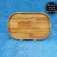 سینی پذیرایی چوبی 36 سانت MGM کد 11014 با چوب راش گرجستانی 