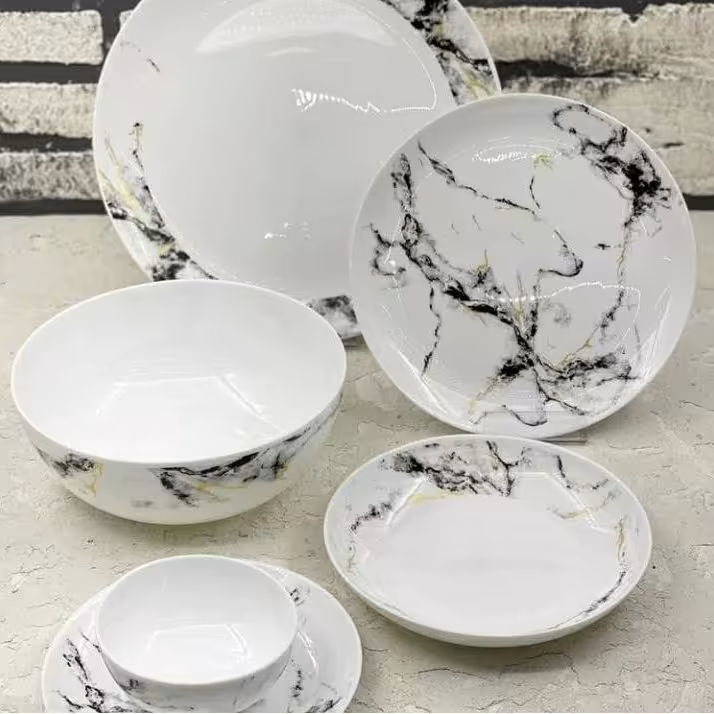 سرویس 6نفره ارکوپال طرح سنگ طلایی