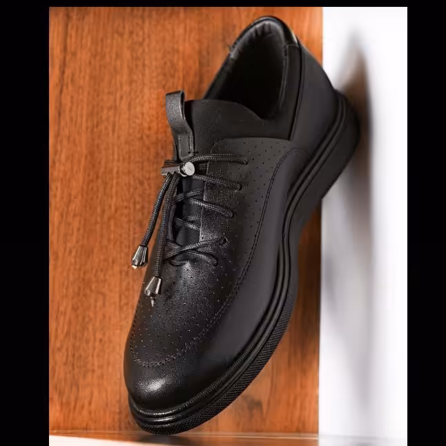 کفش پسرانه و مردانه تمام چرم طبی و راحتی و بسیارشیک مدل آلفا