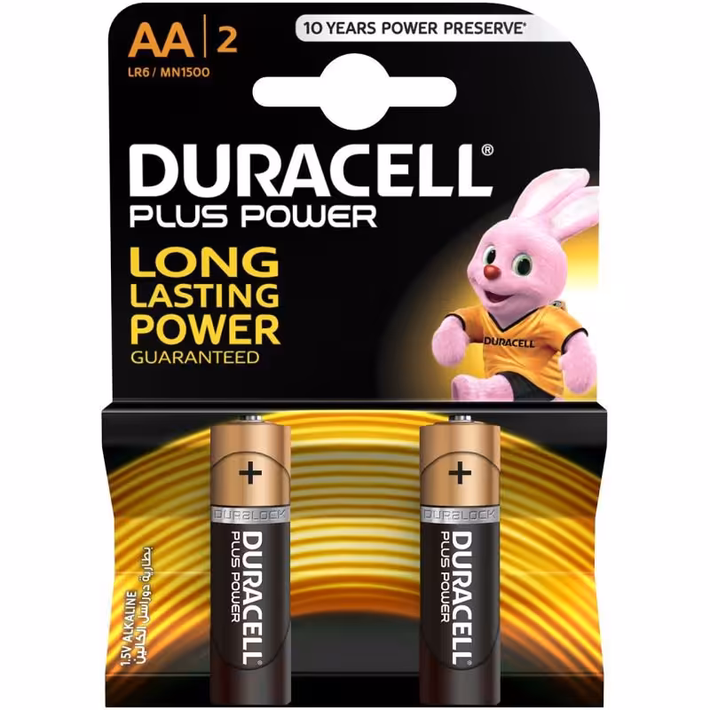 باتری قلمی دوراسل مدل Plus Power Duralock بسته 2 عددی