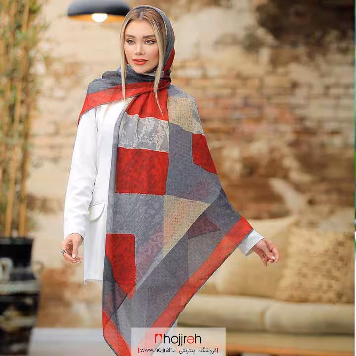 اطلاعات ، قیمت و خرید روسری نخی گاندا قواره دار دست دوز کد D252