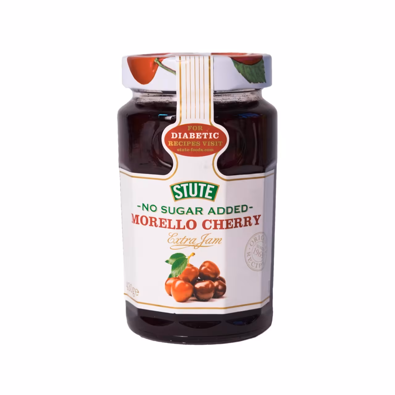 مربا گیلاس ( بدون شکر افزوده ) 430 گرم استوت - stute